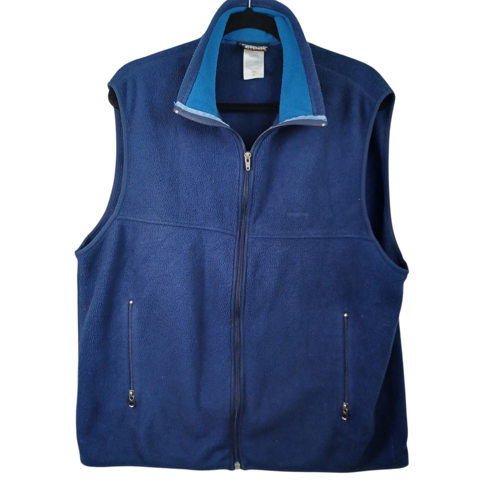 Patagonia Synchilla Fleece Vest Men's XL Blue‎ Full Zip Outdoor Activewear